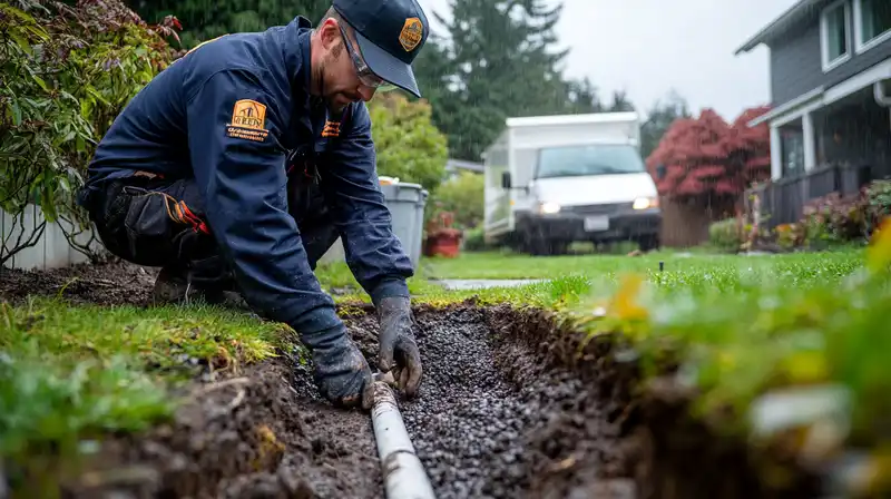 Plumber is working
